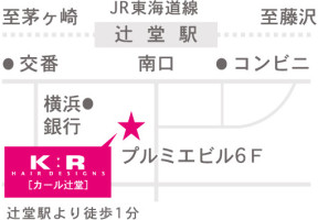 K:R　辻堂店への地図