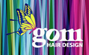 gom　hair designロゴ