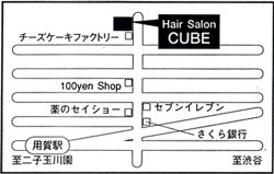 Hair Salon@CUBEւ̒n}
