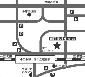 ART RUSH@for Hairւ̒n}
