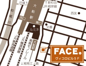FACE 大船への地図