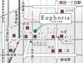 Euphoria【ユーフォリア】GINZAへの地図