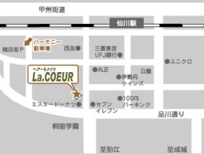 La COEURへの地図