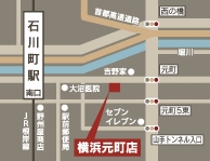 Zion　横浜元町店への地図