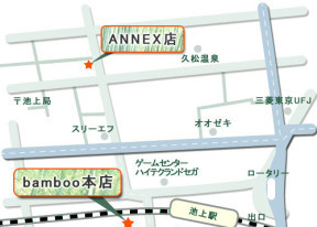 bamboo ANNEXへの地図
