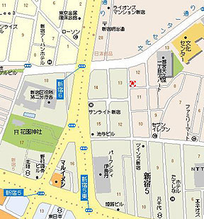sasakiへの地図