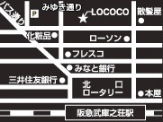 LOCOCO hair　武庫之荘店への地図