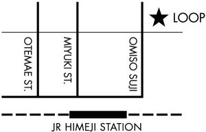 LOOP Extension 姫路フォーラス店への地図